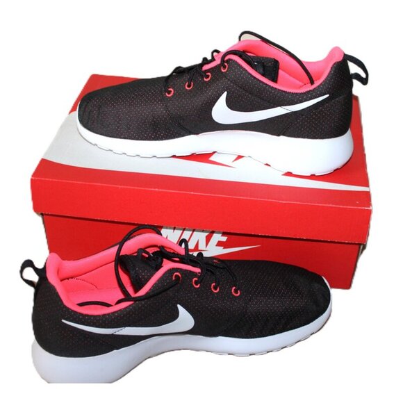 nib NIKE Original Edition (2014) Roshe Run in Black/White Hyper-Punch - Size 12 - Picture 2 of 14